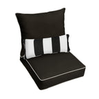 Oakley Sunbrella Solid Indoor/ Outdoor Corded Pillow and Chair Cushion Set