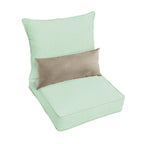 Oakley Sunbrella Solid Indoor/ Outdoor Corded Pillow and Chair Cushion Set