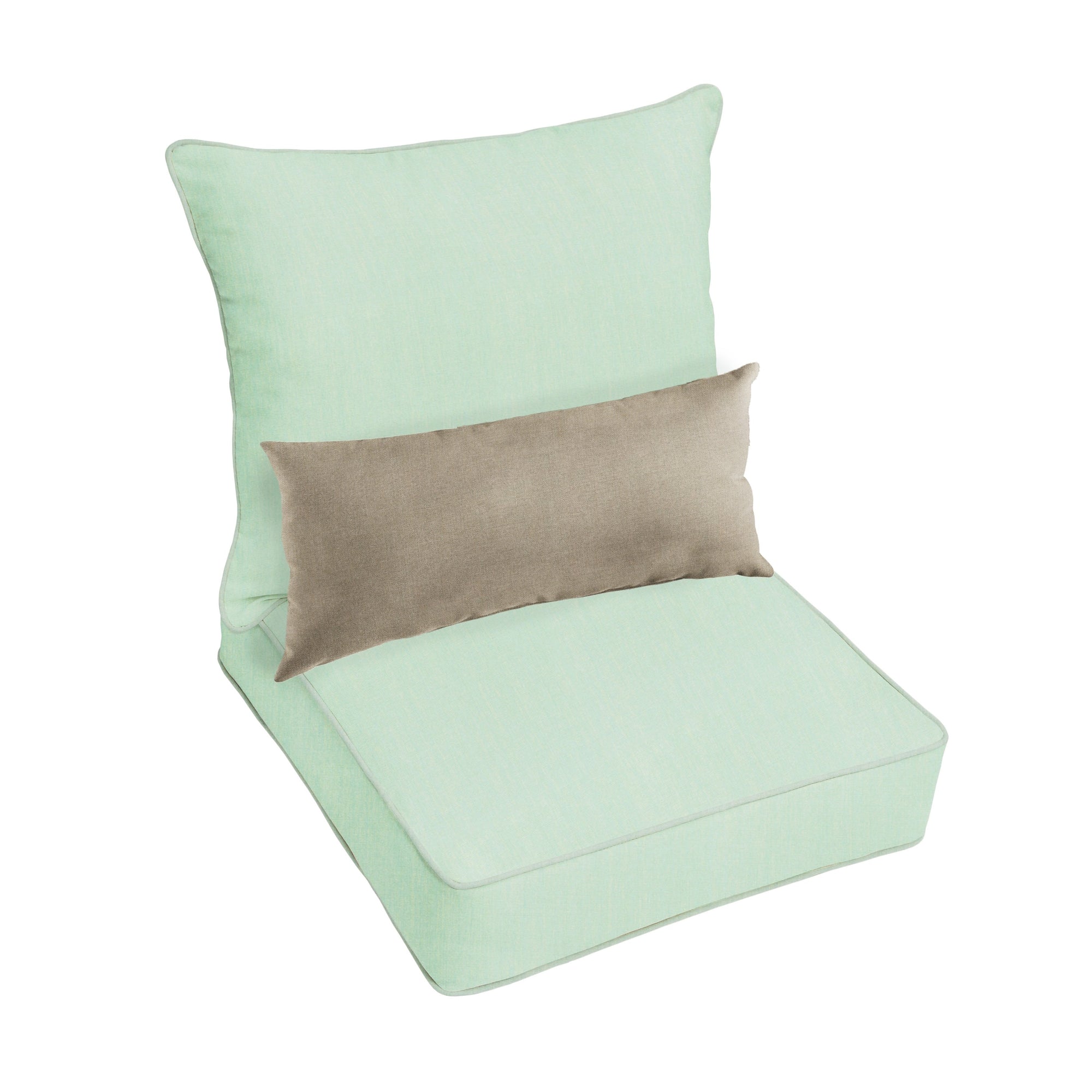 Oakley Sunbrella Solid Indoor/ Outdoor Corded Pillow and Chair Cushion Set