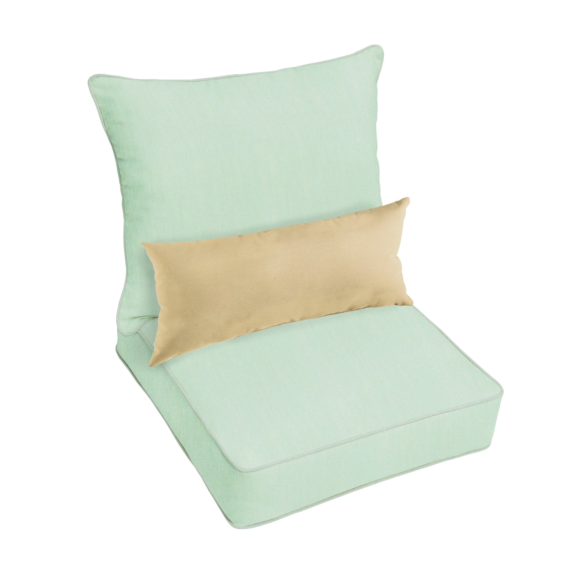 Oakley Sunbrella Solid Indoor/ Outdoor Corded Pillow and Chair Cushion Set