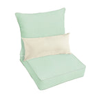 Oakley Sunbrella Solid Indoor/ Outdoor Corded Pillow and Chair Cushion Set
