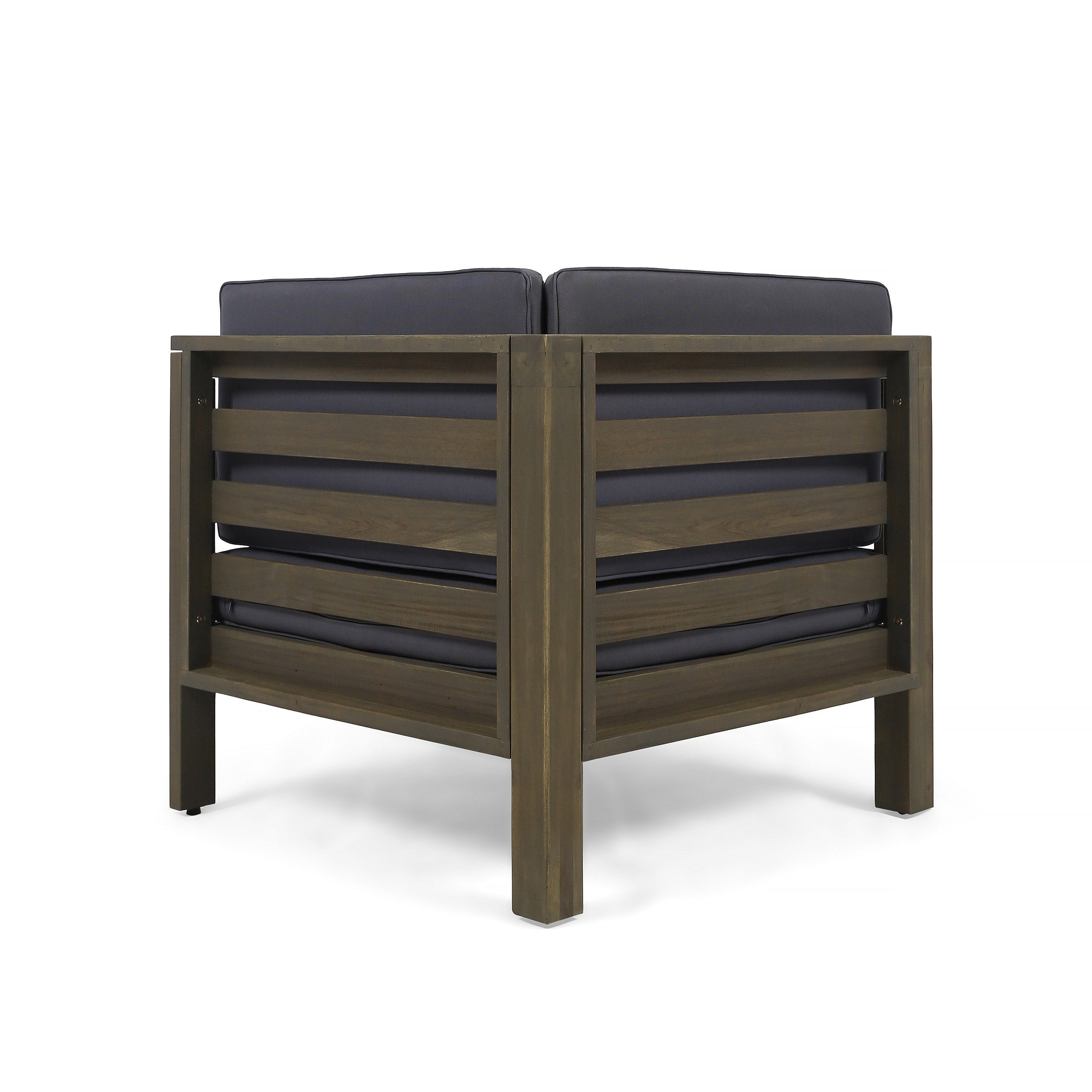 Ensemble de canapés d'extérieur Oana 12 pièces en bois d'acacia en forme de U par Christopher Knight Home