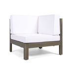 Ensemble de canapés d'extérieur Oana 12 pièces en bois d'acacia en forme de U par Christopher Knight Home