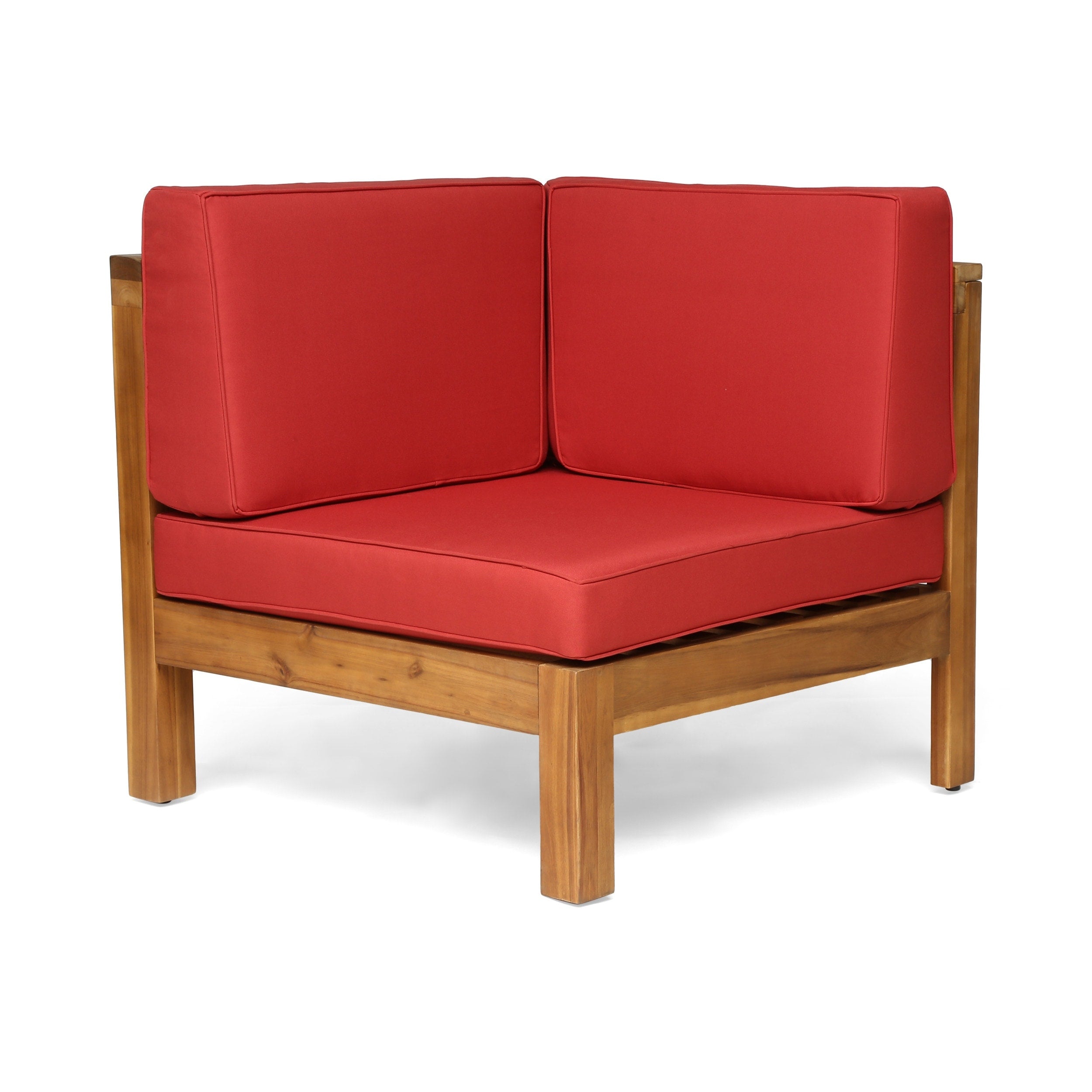 Ensemble de canapés d'extérieur Oana 12 pièces en bois d'acacia en forme de U par Christopher Knight Home