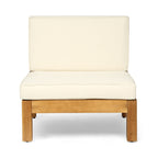 Ensemble de canapés d'extérieur Oana 12 pièces en bois d'acacia en forme de U par Christopher Knight Home
