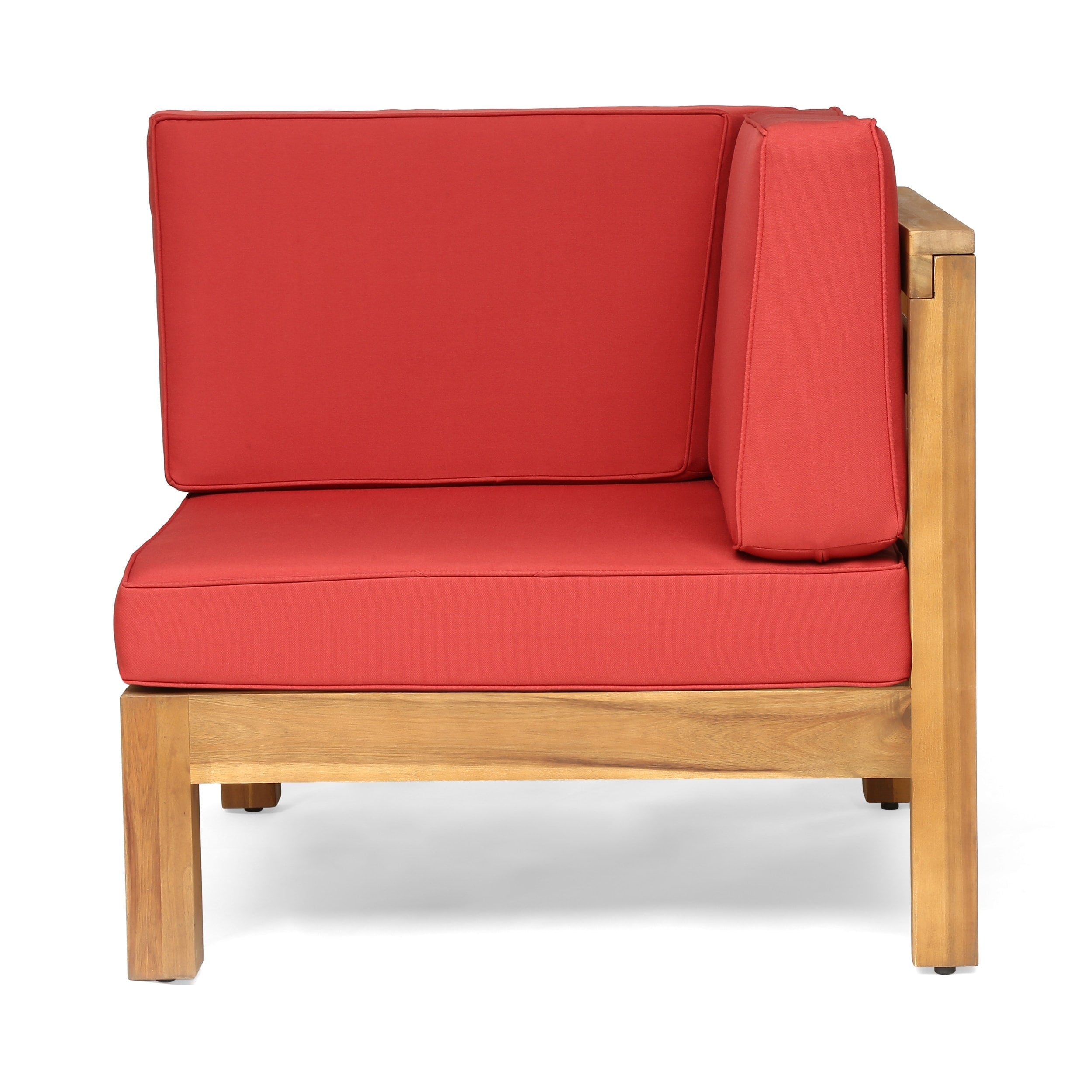 Ensemble de canapés d'extérieur Oana 12 pièces en bois d'acacia en forme de U par Christopher Knight Home