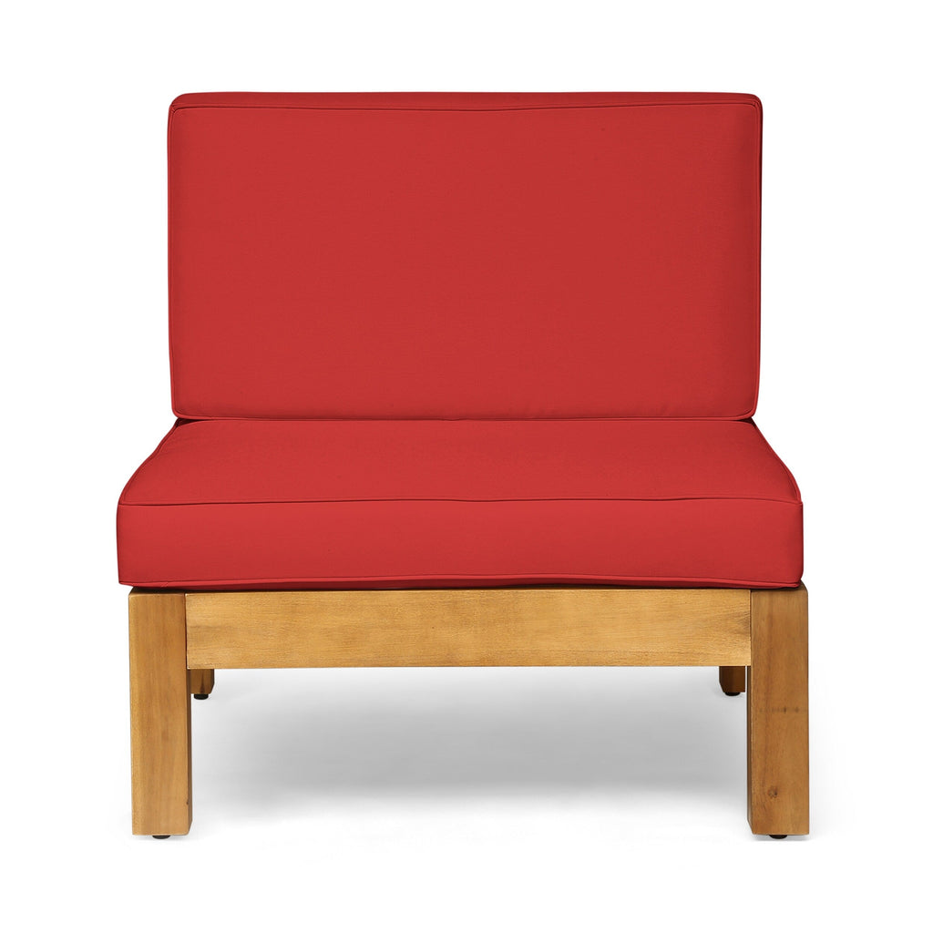 Ensemble de canapés d'extérieur Oana 12 pièces en bois d'acacia en forme de U par Christopher Knight Home