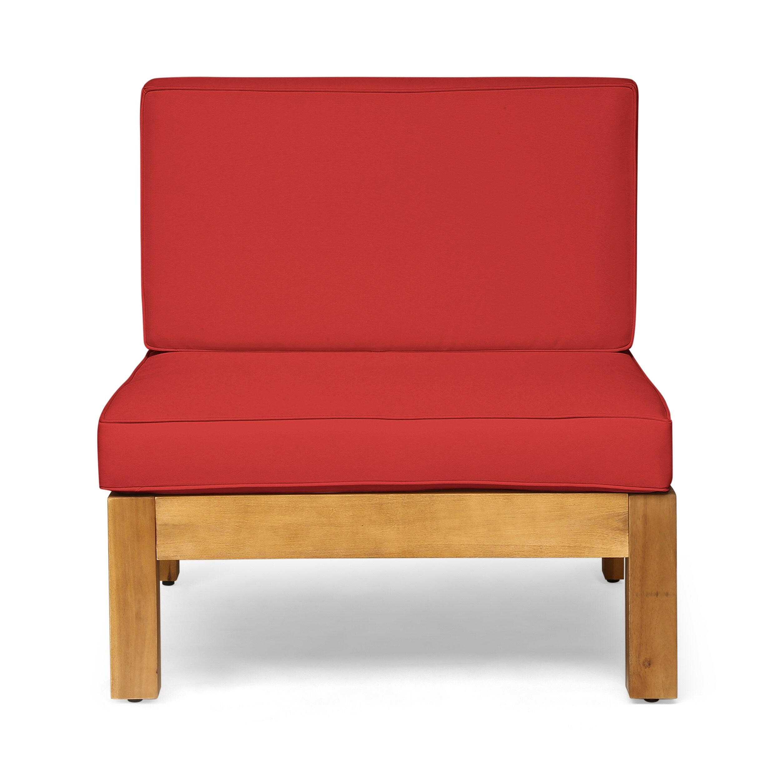 Ensemble de canapés d'extérieur Oana 12 pièces en bois d'acacia en forme de U par Christopher Knight Home