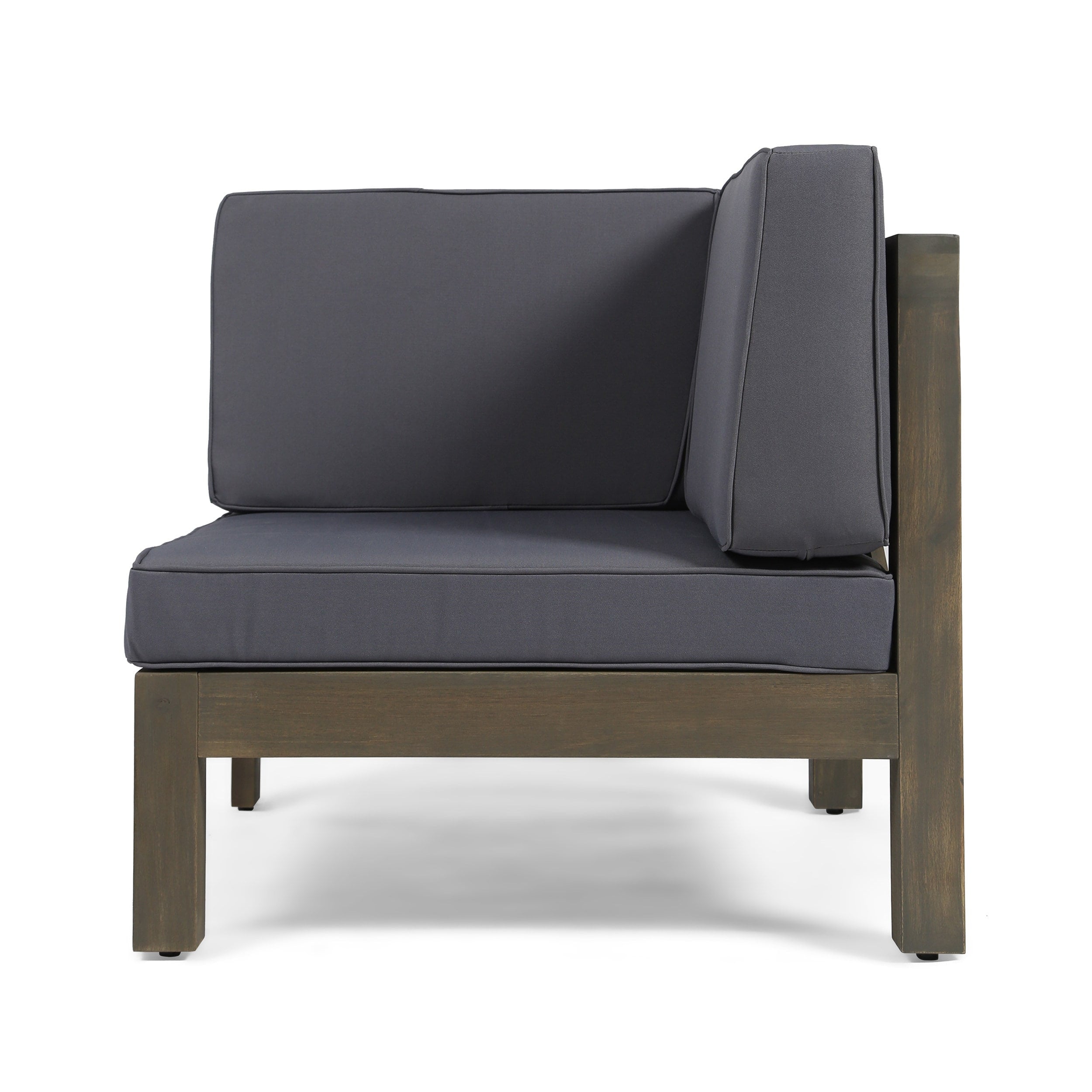Ensemble de canapés d'extérieur Oana 12 pièces en bois d'acacia en forme de U par Christopher Knight Home