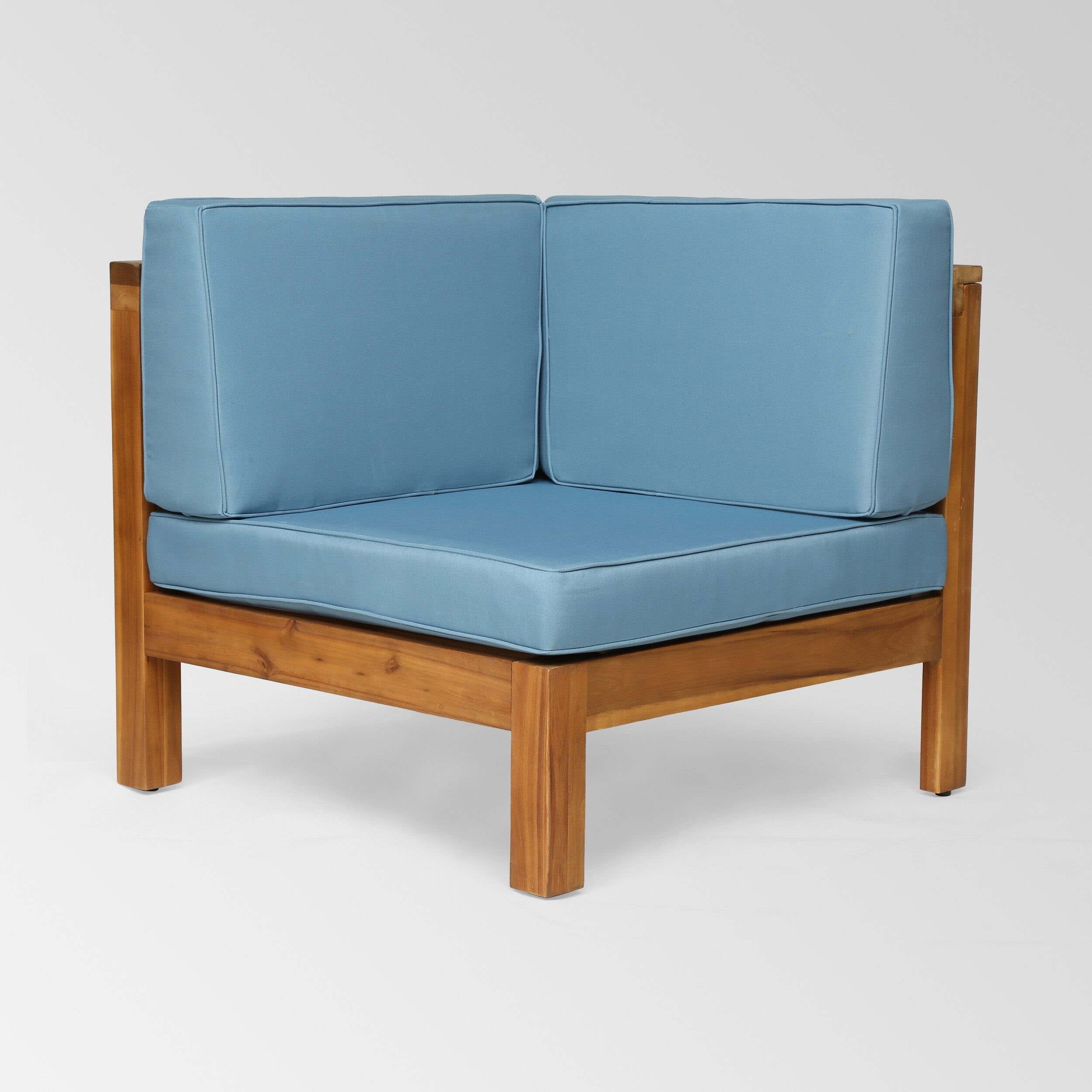 Ensemble de canapés d'extérieur Oana 12 pièces en bois d'acacia en forme de U par Christopher Knight Home