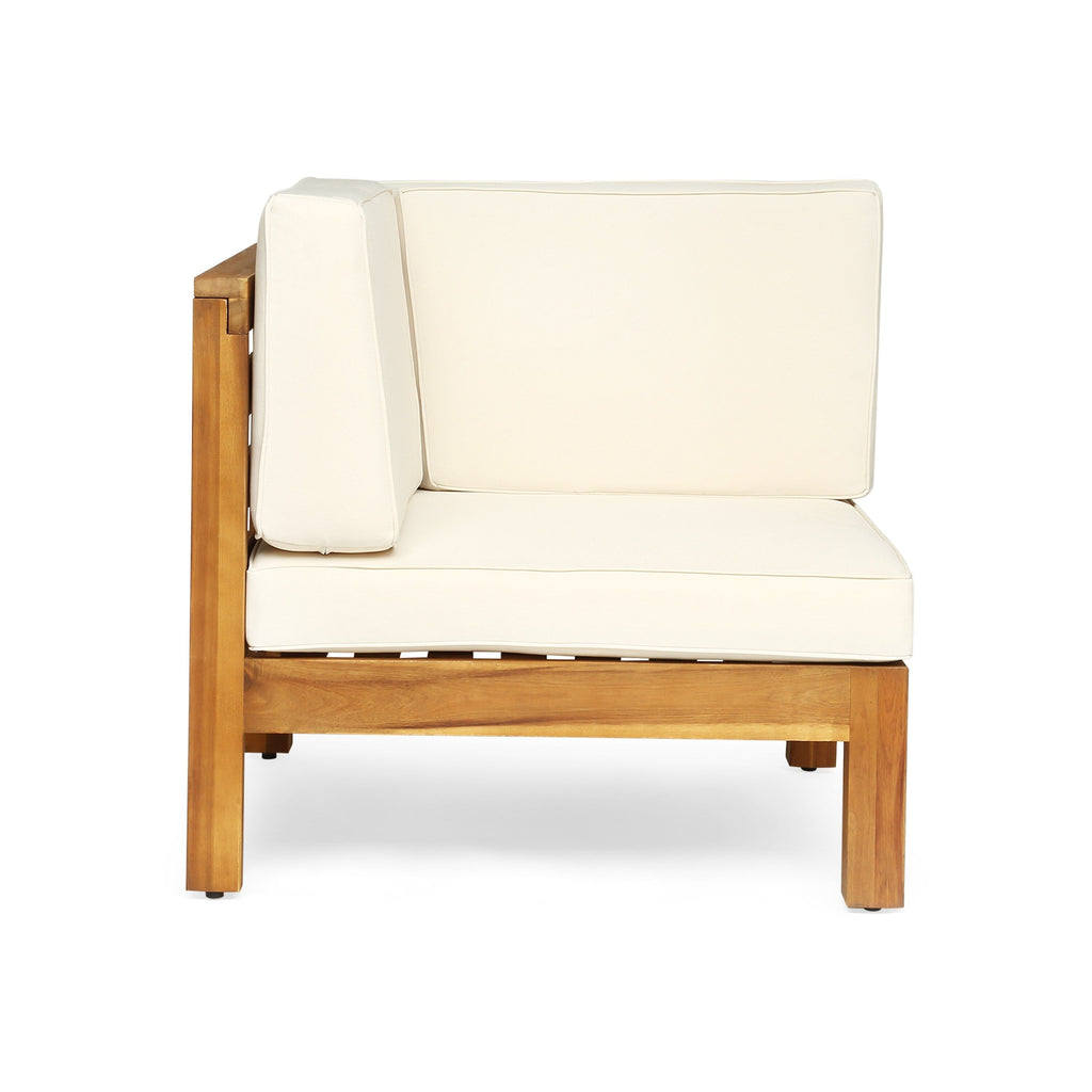 Ensemble de canapés d'extérieur Oana 12 pièces en bois d'acacia en forme de U par Christopher Knight Home