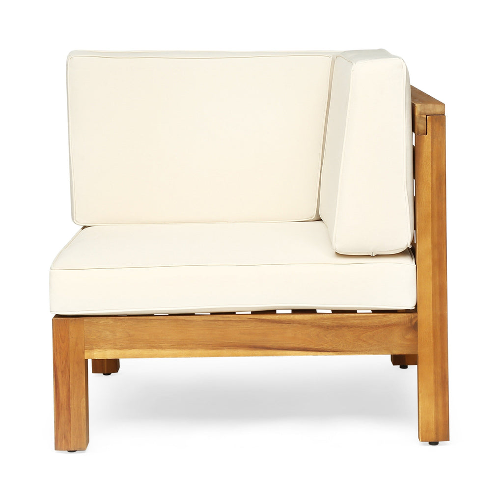 Ensemble de canapés d'extérieur Oana 12 pièces en bois d'acacia en forme de U par Christopher Knight Home