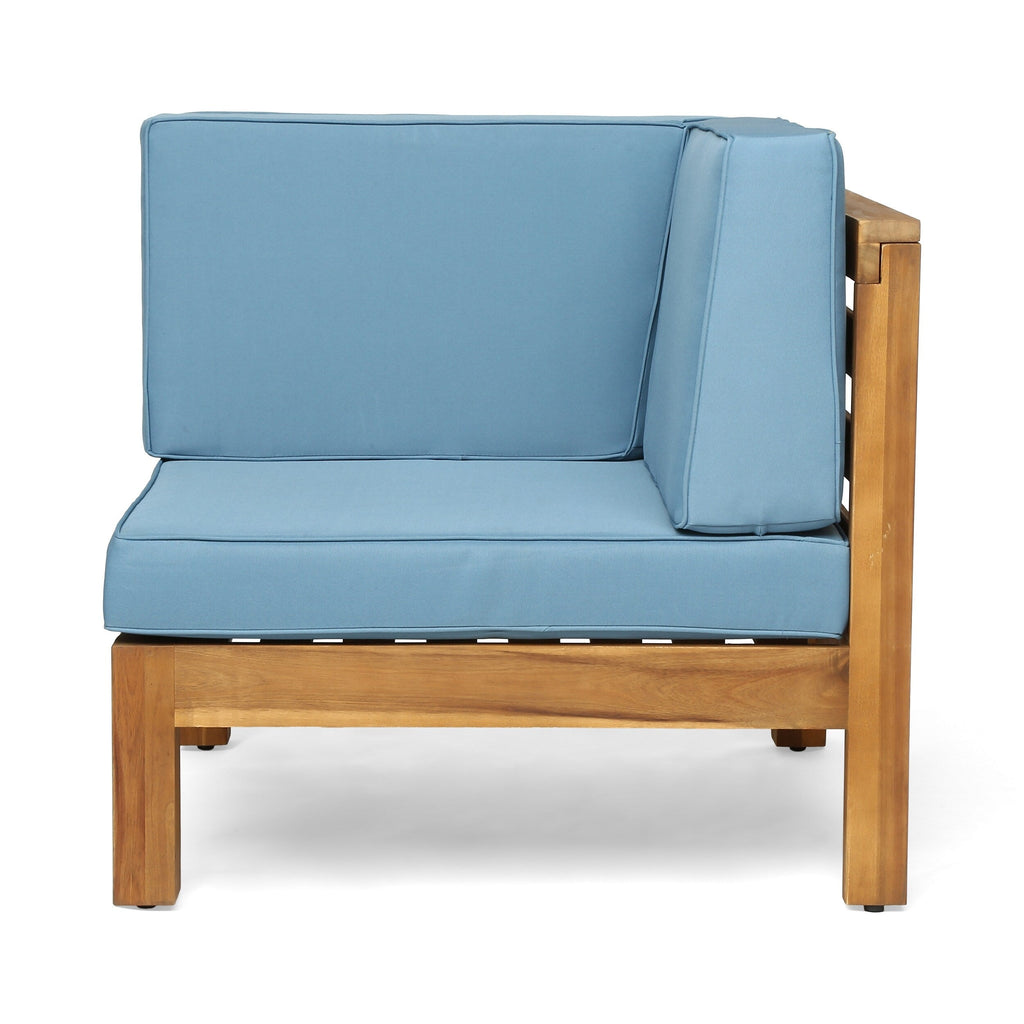 Ensemble de canapés d'extérieur Oana 12 pièces en bois d'acacia en forme de U par Christopher Knight Home