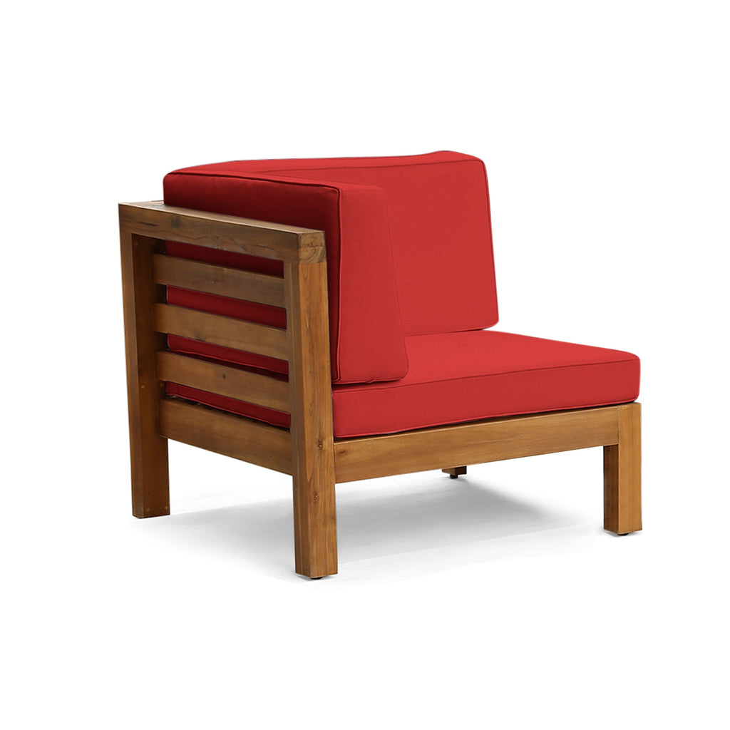 Ensemble de canapés d'extérieur Oana 12 pièces en bois d'acacia en forme de U par Christopher Knight Home