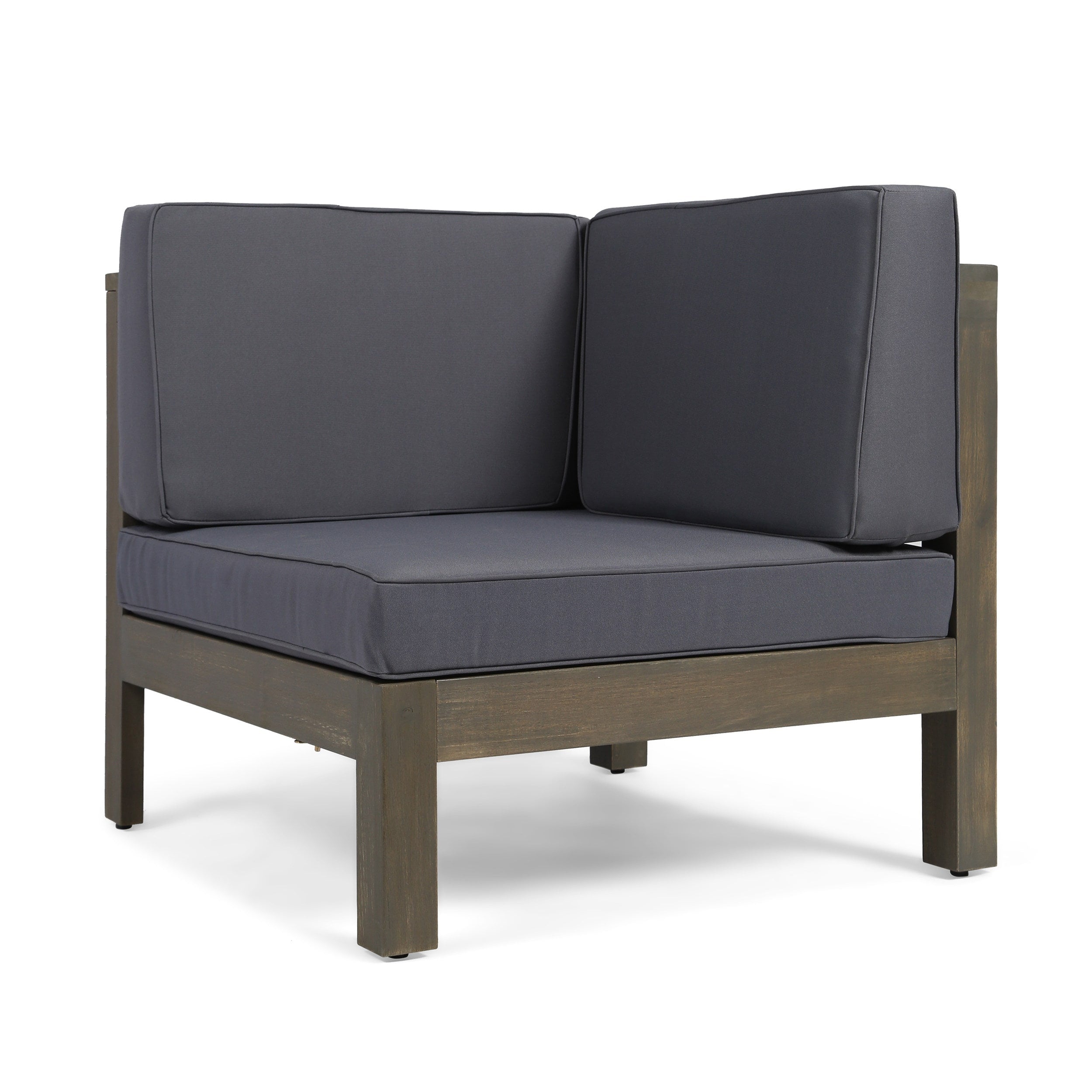 Ensemble de canapés d'extérieur Oana 12 pièces en bois d'acacia en forme de U par Christopher Knight Home