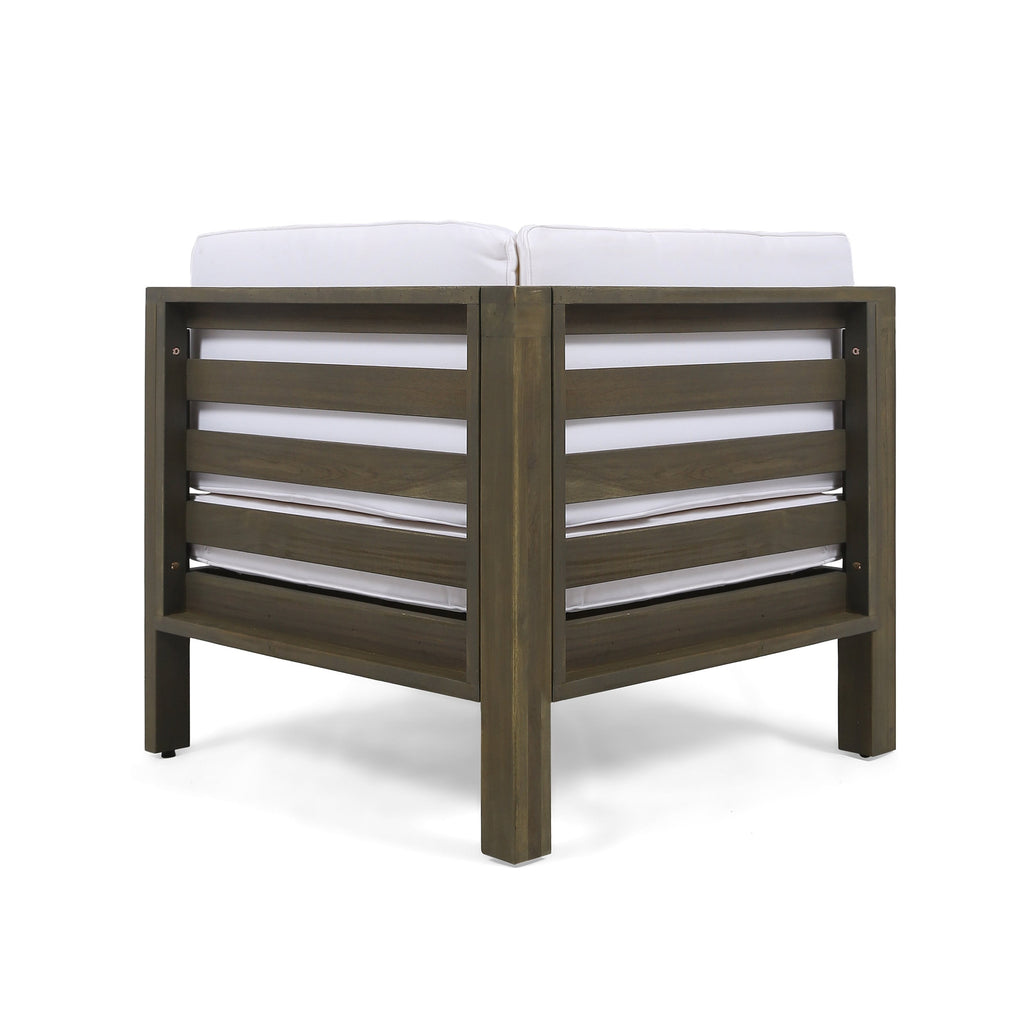 Ensemble de canapés d'extérieur Oana 12 pièces en bois d'acacia en forme de U par Christopher Knight Home