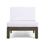 Ensemble de canapés d'extérieur Oana 12 pièces en bois d'acacia en forme de U par Christopher Knight Home