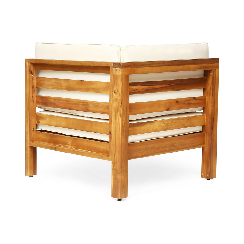 Ensemble de canapés d'extérieur Oana 12 pièces en bois d'acacia en forme de U par Christopher Knight Home