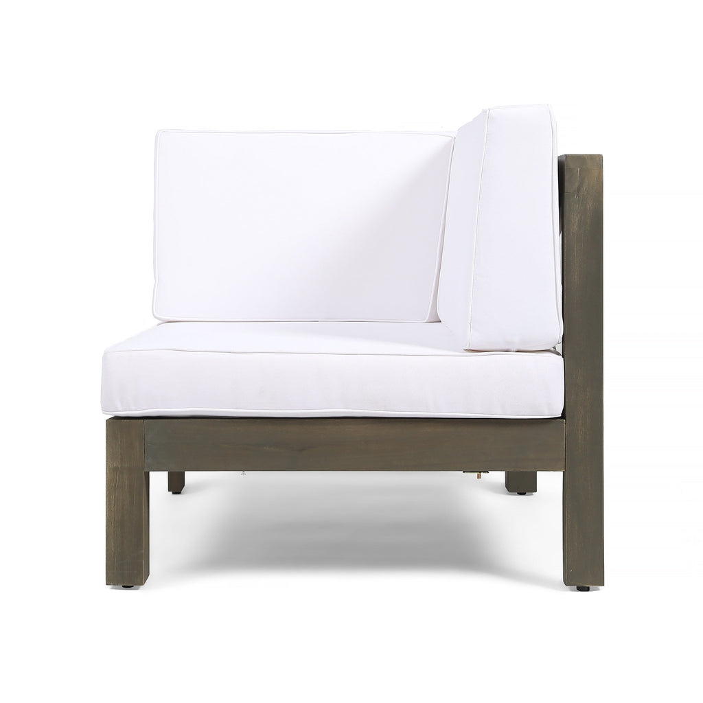 Ensemble de canapés d'extérieur Oana 12 pièces en bois d'acacia en forme de U par Christopher Knight Home