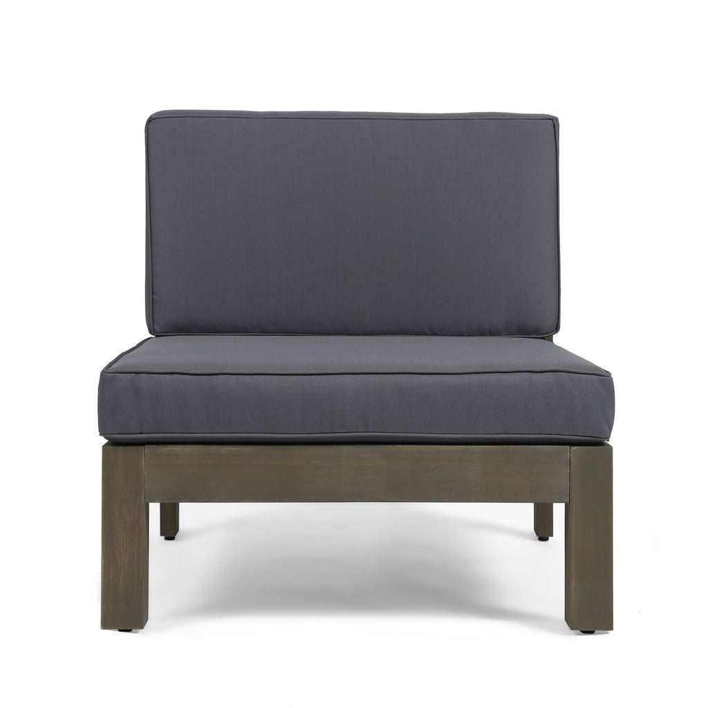 Ensemble de canapés d'extérieur Oana 12 pièces en bois d'acacia en forme de U par Christopher Knight Home