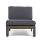 Ensemble de canapés d'extérieur Oana 12 pièces en bois d'acacia en forme de U par Christopher Knight Home