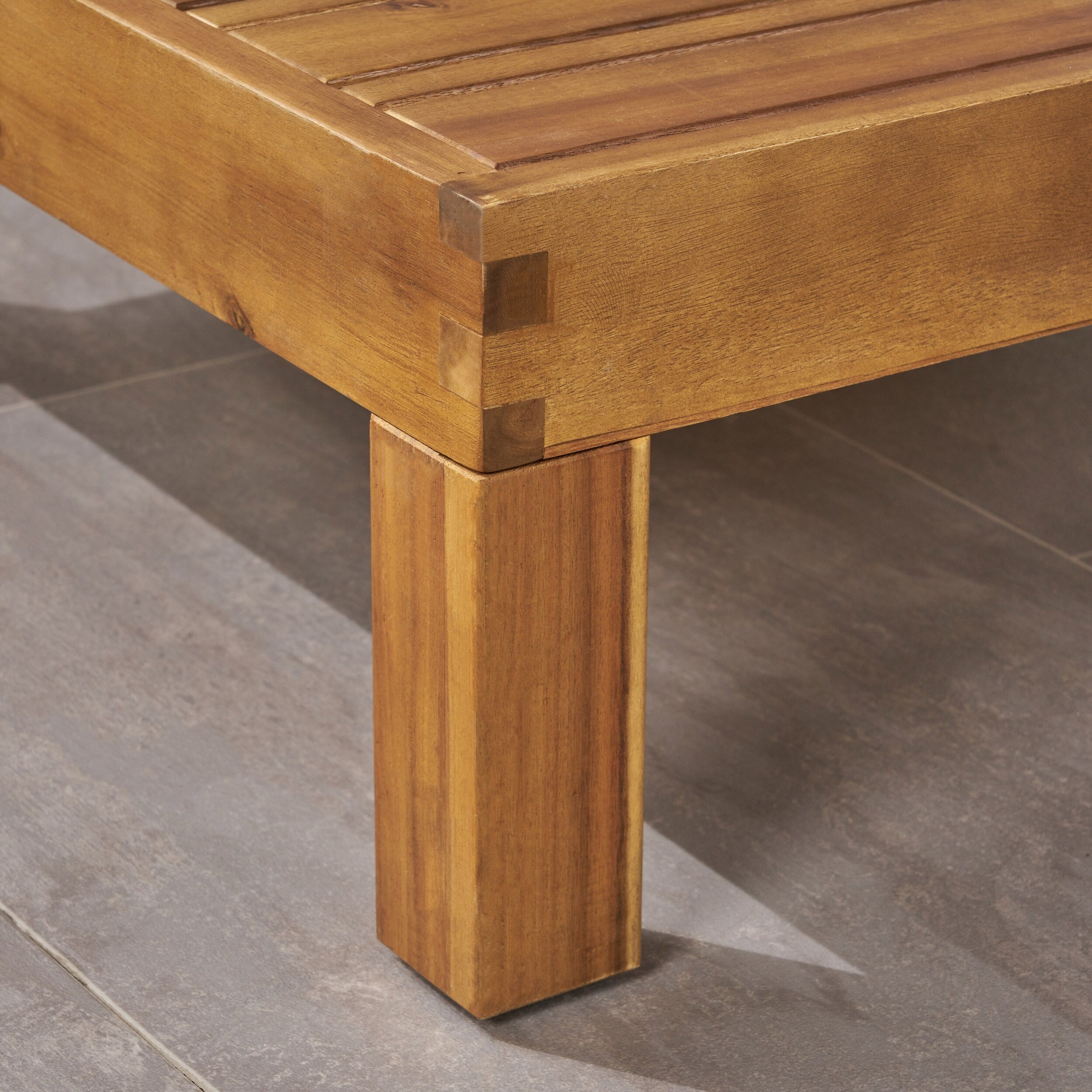 Ensemble de canapés d'extérieur Oana 7 places en bois d'acacia par Christopher Knight Home