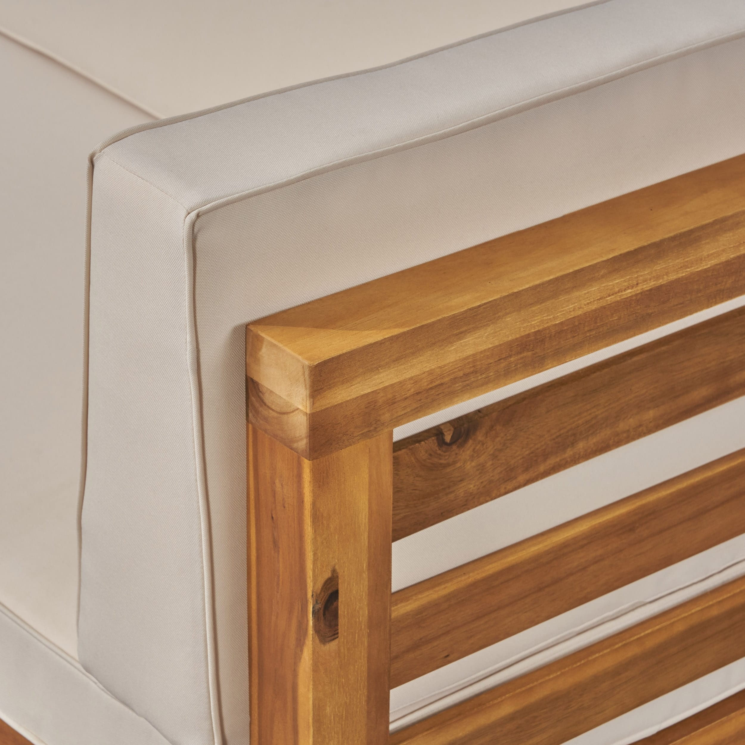 Ensemble de canapés d'extérieur Oana 7 places en bois d'acacia par Christopher Knight Home