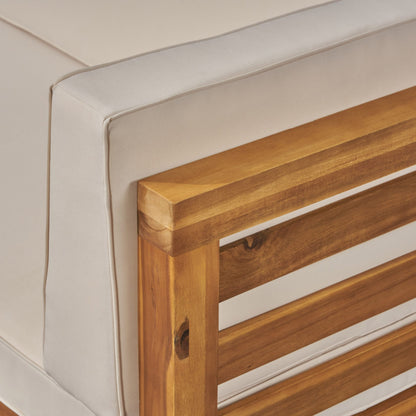 Ensemble de canapés d'extérieur Oana 7 places en bois d'acacia par Christopher Knight Home