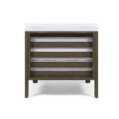 Ensemble de canapés d'extérieur Oana 9 pièces en bois d'acacia avec table basse par Christopher Knight Home