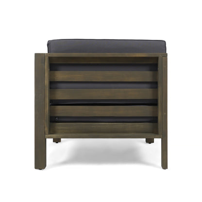 Ensemble de canapés d'extérieur Oana 9 pièces en bois d'acacia avec table basse par Christopher Knight Home