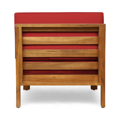 Ensemble de canapés d'extérieur Oana 9 pièces en bois d'acacia avec table basse par Christopher Knight Home