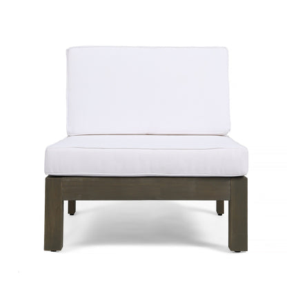 Ensemble de canapés d'extérieur Oana 9 pièces en bois d'acacia avec table basse par Christopher Knight Home