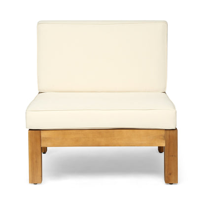 Ensemble de canapés d'extérieur Oana 9 pièces en bois d'acacia avec table basse par Christopher Knight Home