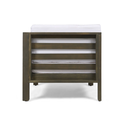 Ensemble de canapés d'extérieur Oana 9 pièces en bois d'acacia avec table basse par Christopher Knight Home