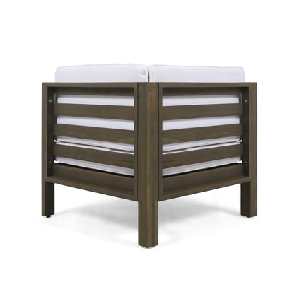 Ensemble de canapés d'extérieur Oana 9 pièces en bois d'acacia avec table basse par Christopher Knight Home