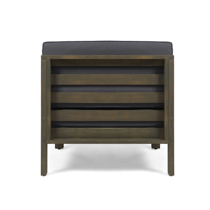 Ensemble de canapés d'extérieur Oana 9 pièces en bois d'acacia avec table basse par Christopher Knight Home