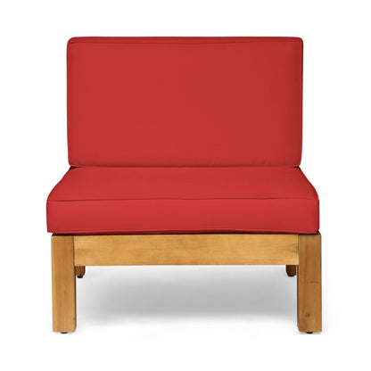 Ensemble de canapés d'extérieur Oana 9 pièces en bois d'acacia avec table basse par Christopher Knight Home