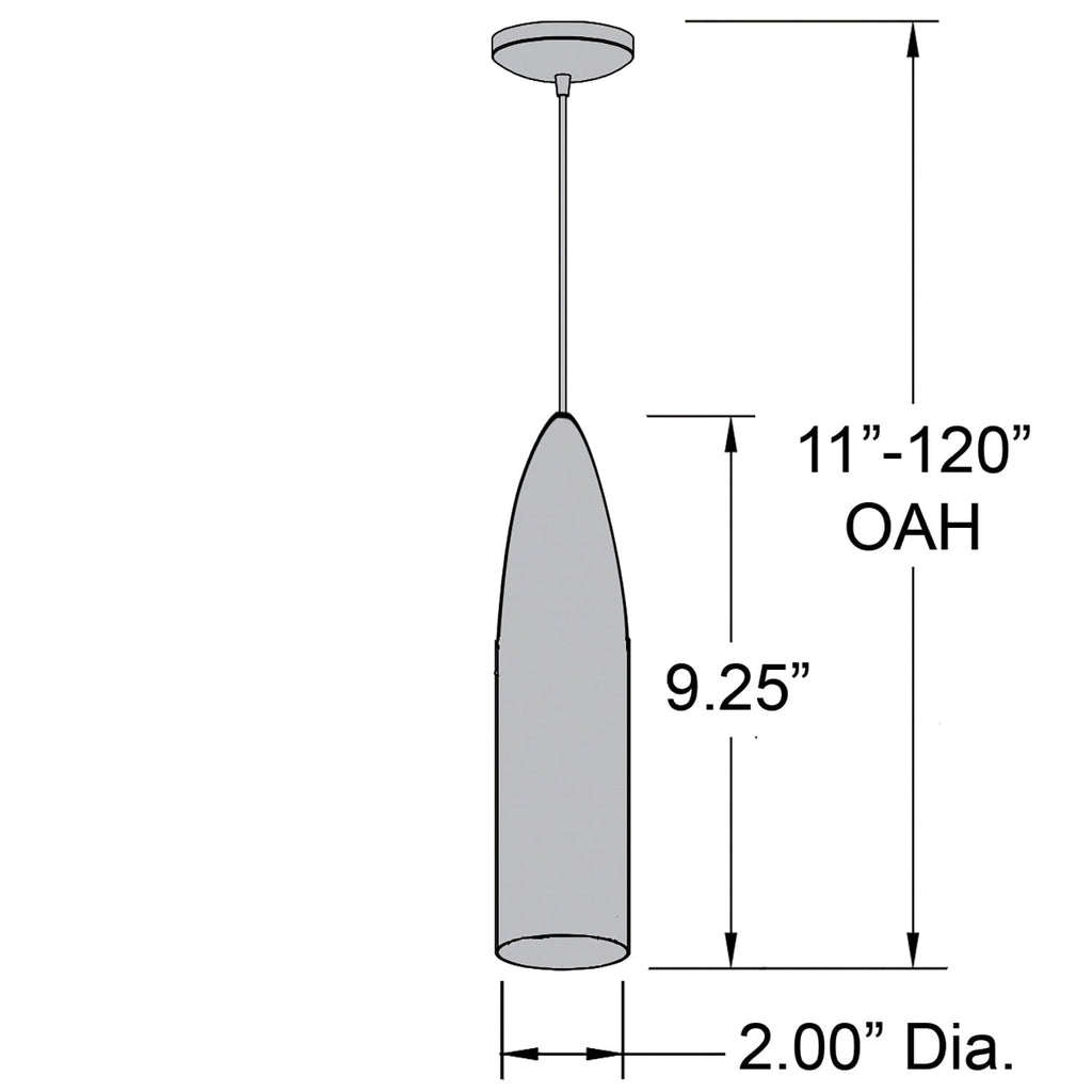 Suspension LED Odyssey brossée