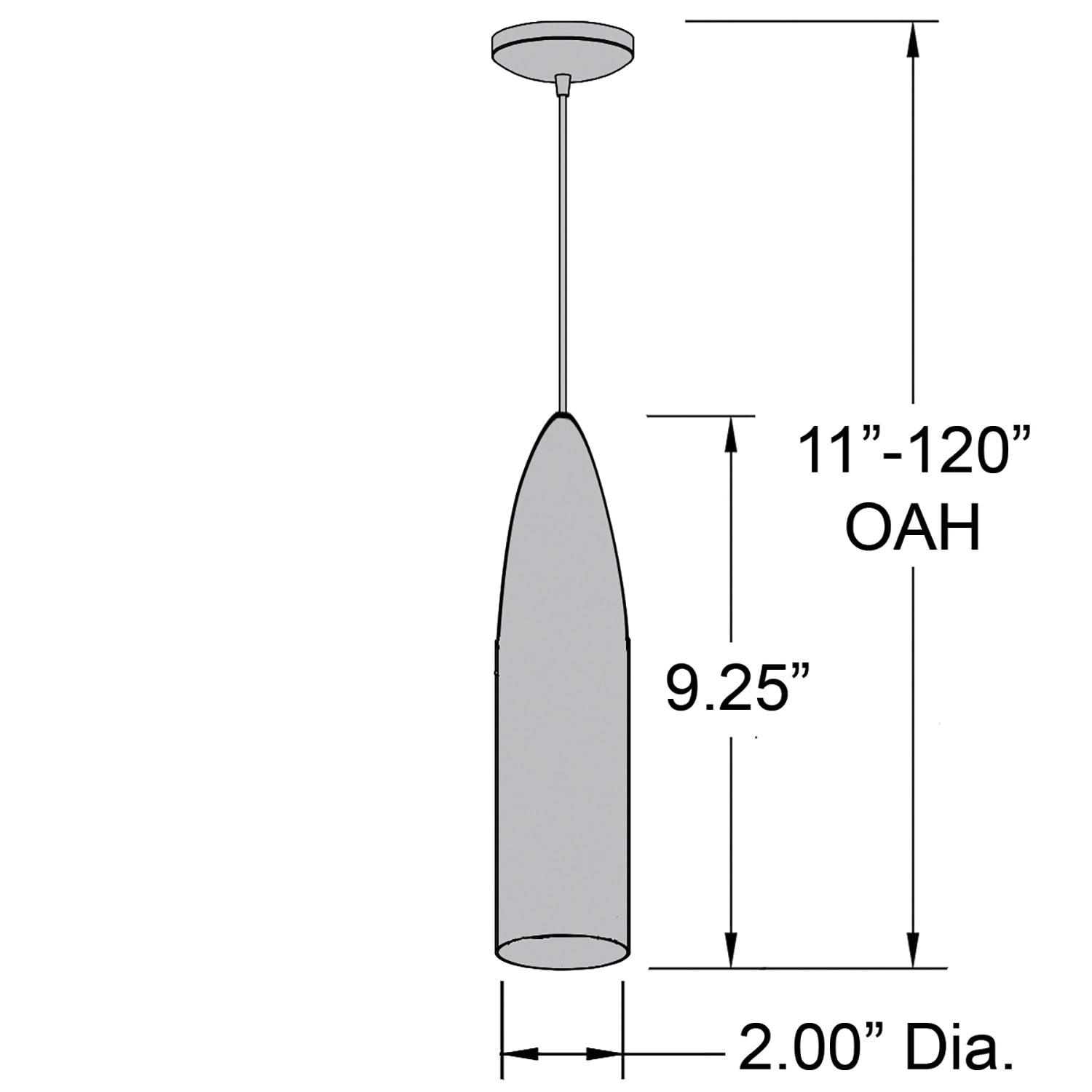 Suspension LED Odyssey brossée