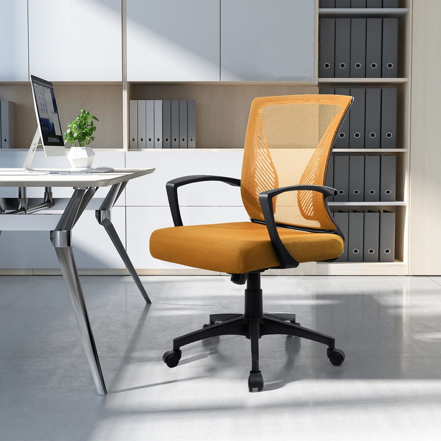 Chaise de bureau ergonomique Homall en maille avec support lombaire