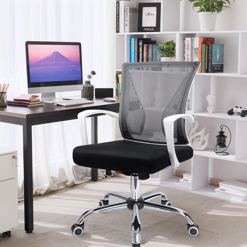 Chaise de bureau ergonomique Homall en maille avec support lombaire