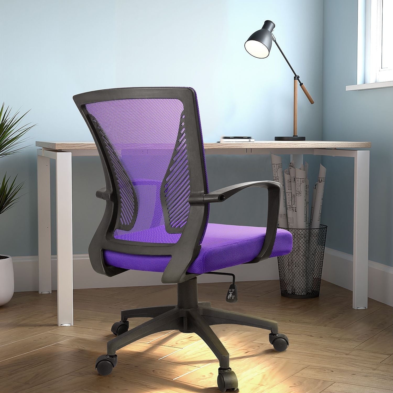 Chaise de bureau ergonomique Homall en maille avec support lombaire