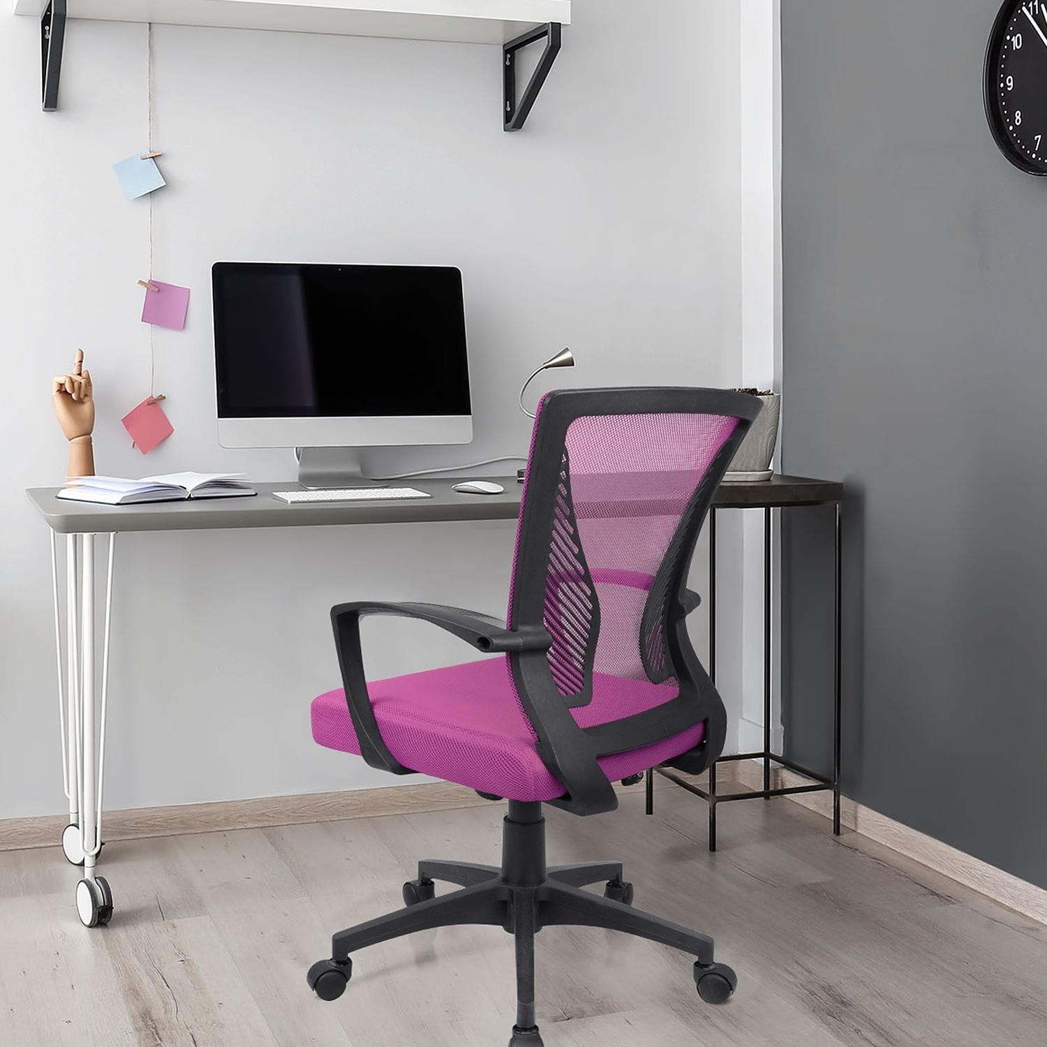 Chaise de bureau ergonomique Homall en maille avec support lombaire