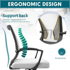 Chaise de bureau ergonomique Homall en maille avec support lombaire