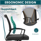 Chaise de bureau ergonomique Homall en maille avec support lombaire
