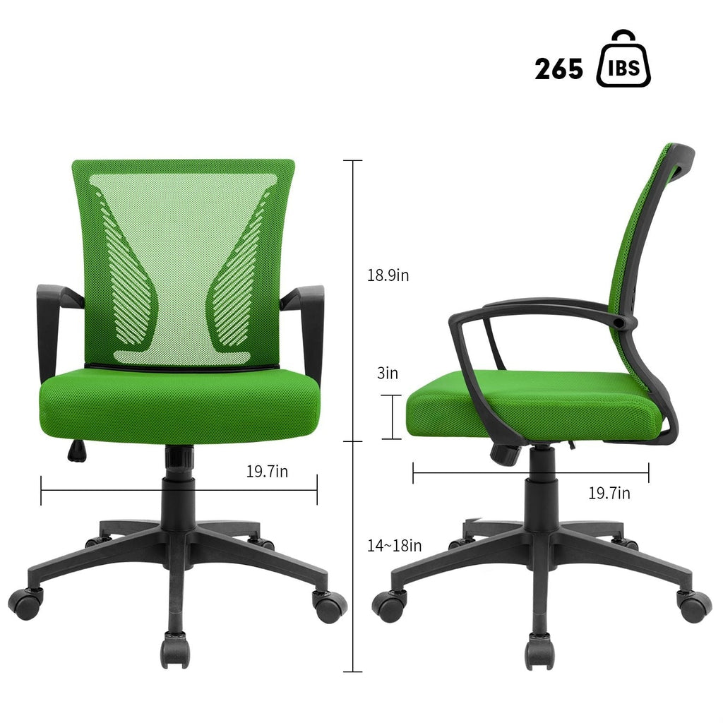 Chaise de bureau ergonomique Homall en maille avec support lombaire