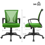 Chaise de bureau ergonomique Homall en maille avec support lombaire