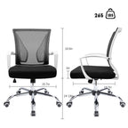 Chaise de bureau ergonomique Homall en maille avec support lombaire