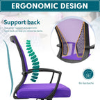 Chaise de bureau ergonomique Homall en maille avec support lombaire