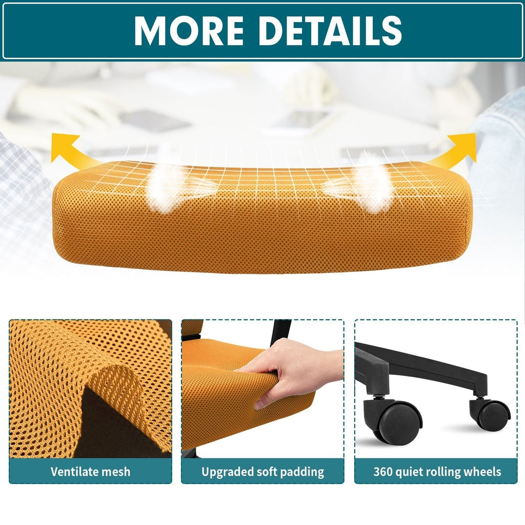 Chaise de bureau ergonomique Homall en maille avec support lombaire